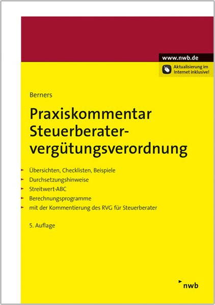 Praxiskommentar Steuerberatervergütungsverordnung: Übersichten, Checklisten, Beispiele. Durchsetzung